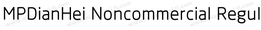 MPDianHei Noncommercial Regular字体转换